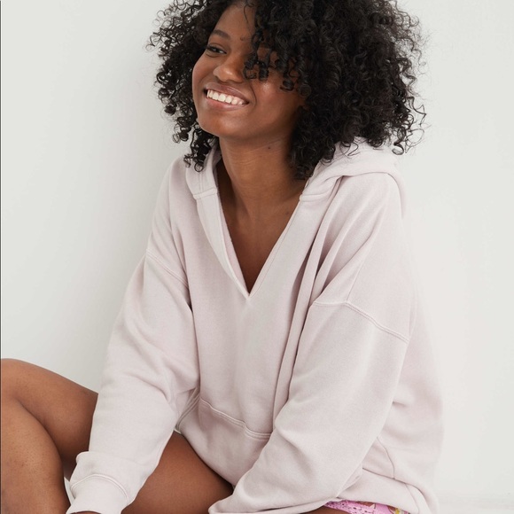 Aerie Happy Henley Hoodie 